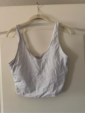 White V-Neck Women’s Crop Tank